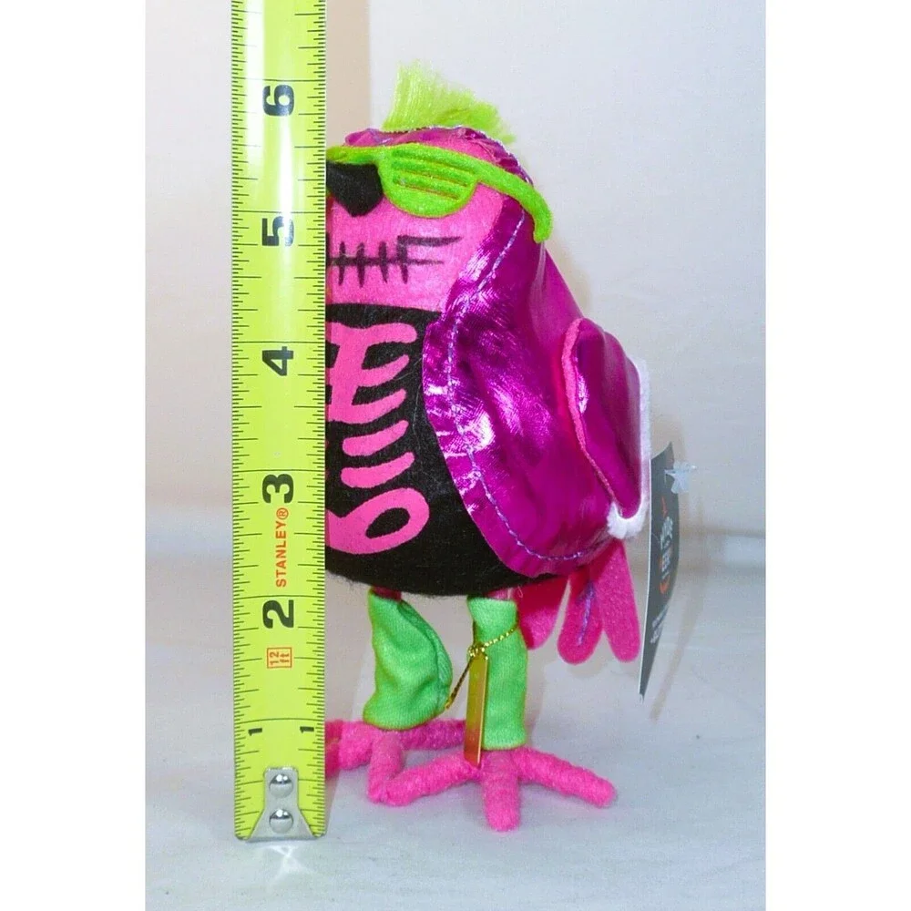 Target Halloween Bird Glitters Punk Rock Mohawk Hyde & Eek Fabric Figurine NWT